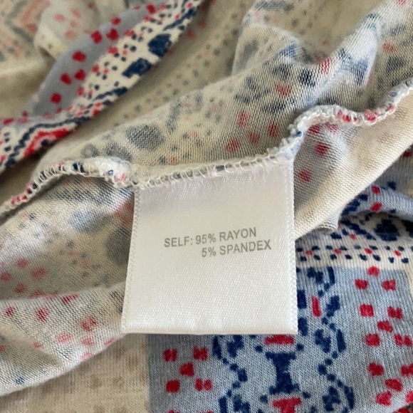 Rose and Olive Boho Patchwork Tank Top Shirt - Picture 8 of 9